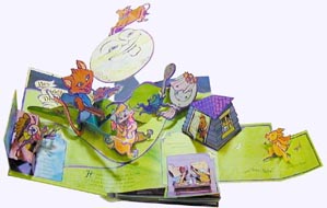 Nursery Rhymes Pop-up Book Displayed Opened