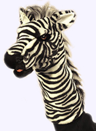 13 in. Zebra Stage Puppet