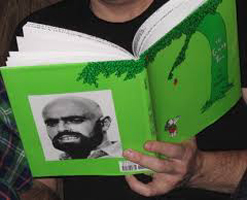 Photo of Shel Silverstein on book.
