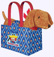 9 in. Genevieve Dog in Tote Bag