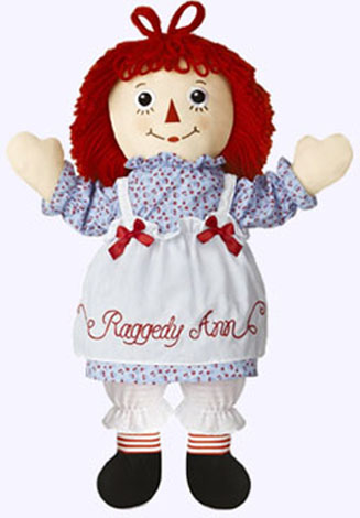 25 in. Raggedy Ann Cloth Doll