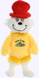 12 in. Sam I Am Plush Doll.