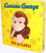 Curious George Pat-A-Cake Board Book with built in puppet