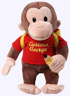 16 in. Curious George School Plush