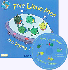 Five Little Men in a Flying Saucer Paperbcack Story Book with CD