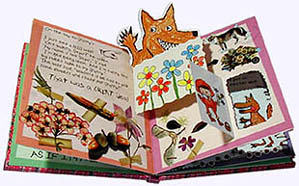 Inside page from Little Red Riding Hood Faux Diary Picture Book