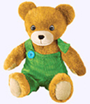 13 in. Corduroy Plush Bear