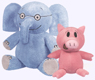 Elephant and Piggie Plush Dolls