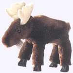 6 in. Moose Finger Puppet