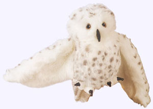 10 in. Snowy Owl Puppet with 17 in. wingspan