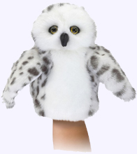 8 in. Little Snowy Owl Puppet