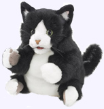 9 in. Little Tuxedo Kitten Puppet