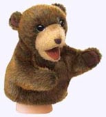 8 in. Little Brown Bear Puppet