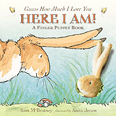 Here I Am! Board Book with finger puppet