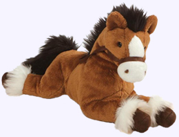 12 in. Palomino Plush Horse