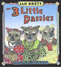 Jan Brett's The 3 Little Dassies Hardcover Picture Book