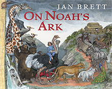 Jan Brett's On Noah's Ark Hardcover Picture Book