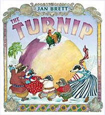 Jan Brett's The Turnip Hardcover Picture Book