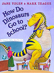 How do Dinosaurs Go to School. Hardcover Picture Book