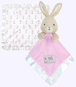 14 in. by 14 in. Flopsy Bunny Blankie