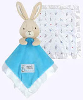 14 in. by 14 in. Peter Rabbit Blankie