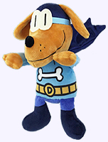 8 in. Dog Man Bark Knight Plush Doll