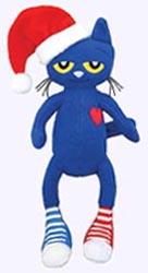 15 in. Pete the Cat Christmas Plush Doll