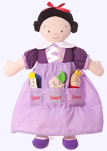 14 in. Snow White in lavender Dress with Pocket Dolls