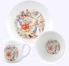 Peter Rabbit in Garden Porcelain Breakfast Set
