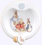 Peter Rabbit and Family Porcelain Warming Dish