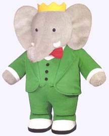 13 in. Soft Babar Doll