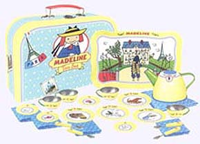 Madeline Tin Tea Set in suitcase box