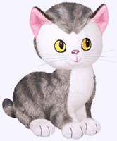 7 in. Shy Little Kitten Plush Doll